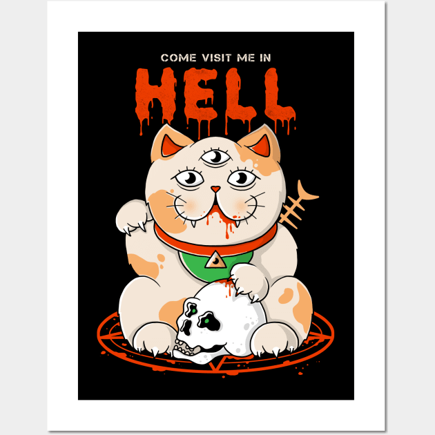 Come Visit Me In Hell Wall Art by GODZILLARGE